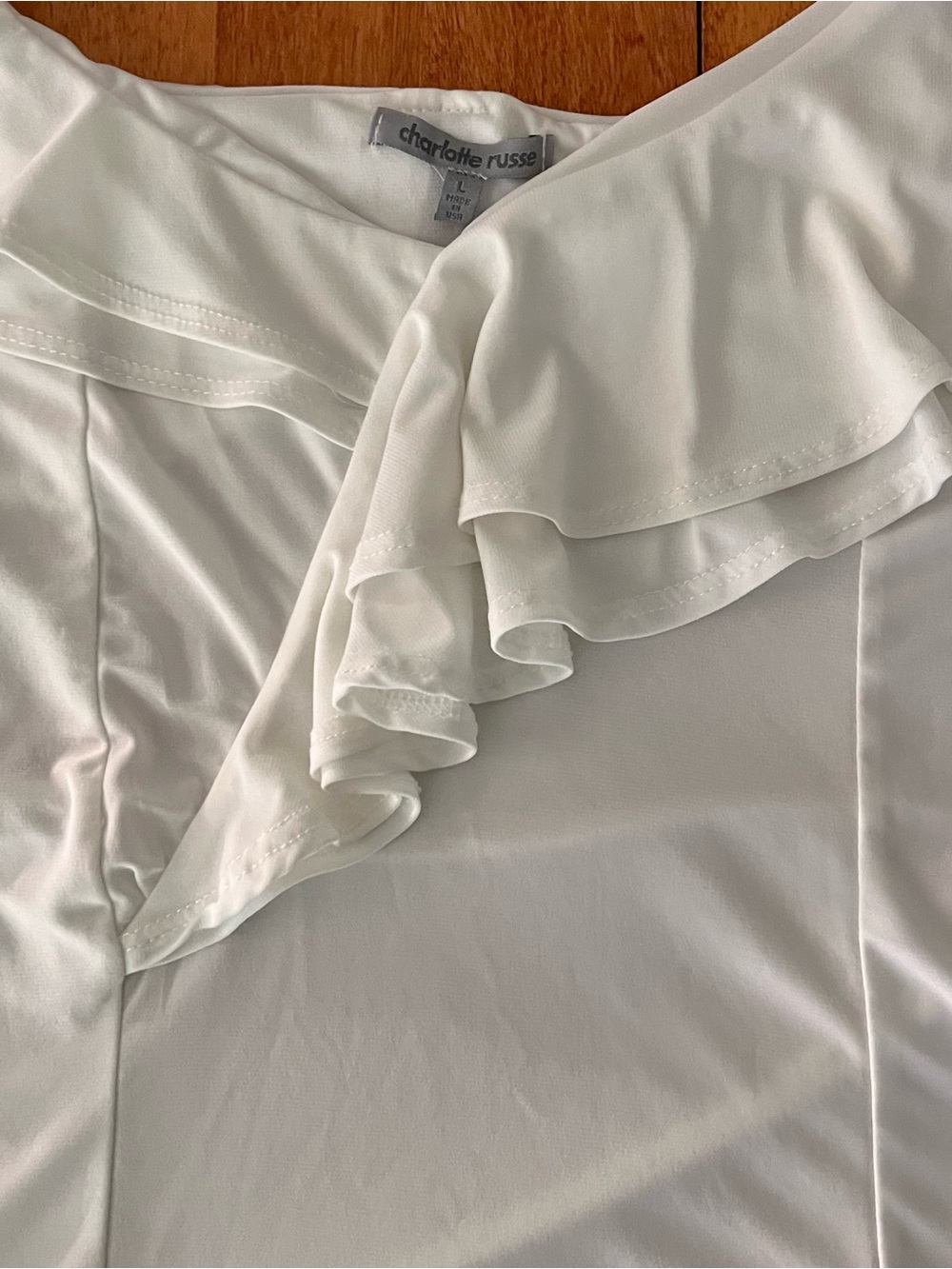 Charlotte Russe Ruffle Top - Picture 2 of 5